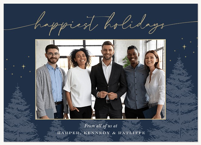 Starlight Pine Row Business Holiday Cards