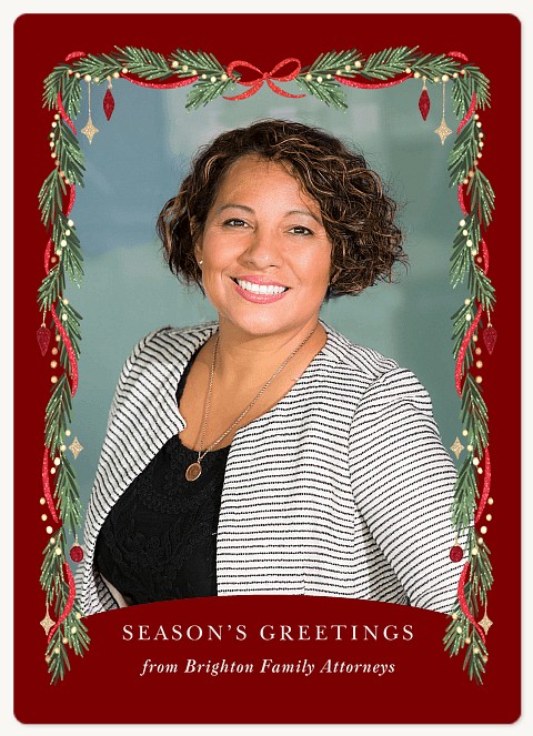 Garland Frame Holiday & Christmas Magnet Cards