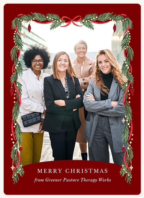 Garland Frame Holiday & Christmas Magnet Cards
