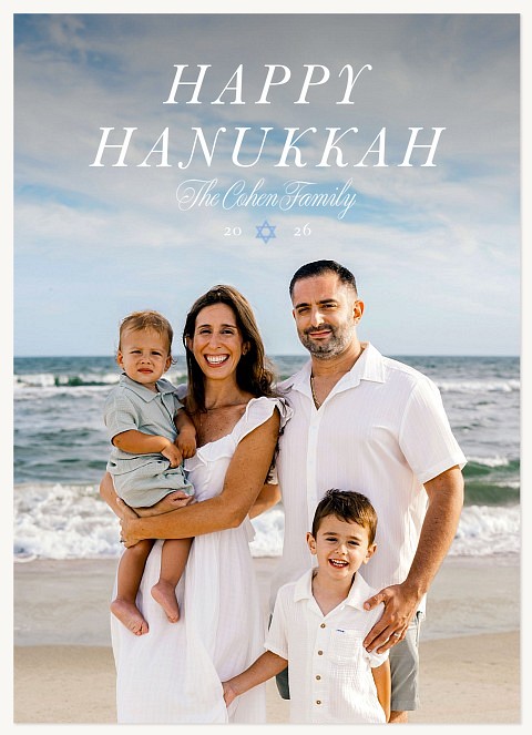 Graceful Hanukkah Hanukkah Cards