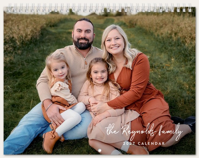 Scripted Name Calendar Custom Photo Calendars