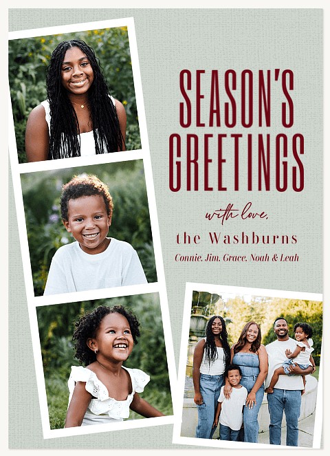 Framed Season Personalized Holiday Cards