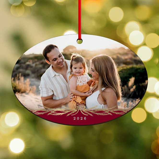 Linear Garland Personalized Ornaments