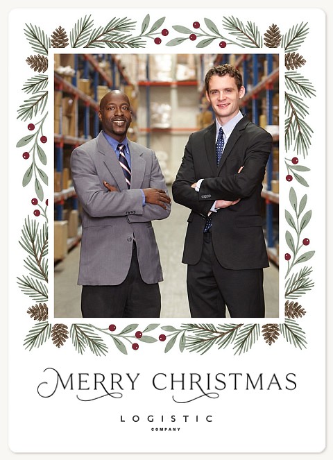 Evergreen Greeting Holiday & Christmas Magnet Cards