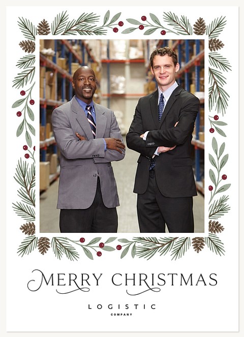 Evergreen Greeting Business Holiday Cards