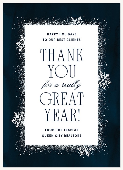 Frozen Border Business Holiday Cards