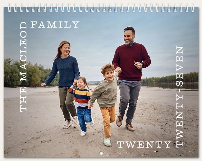 Corner Serif Calendar Personalized Photo Calendars