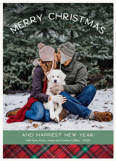Touch of Plaid Personalized Holiday Cards