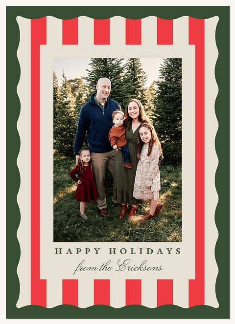 A Vintage Holiday Personalized Holiday Cards