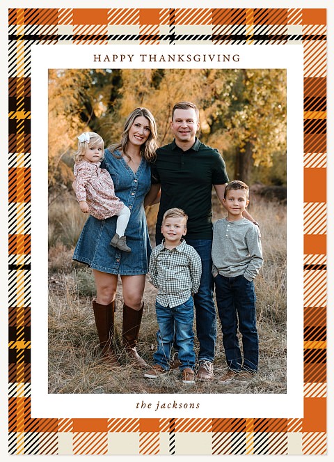 Thanksgiving Flannel Thanksgiving Cards