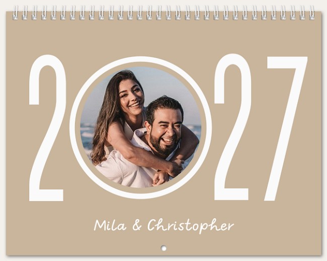 Minimalist Year Calendar Custom Photo Calendars
