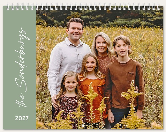 Side Text Calendar Custom Photo Calendars