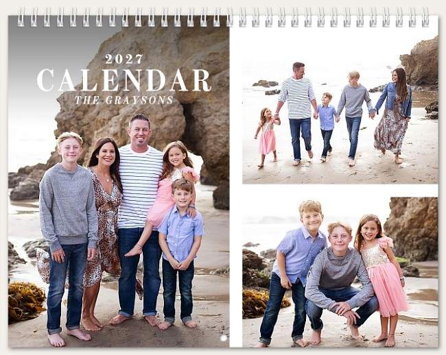 Photo Trio Calendar Custom Photo Calendars