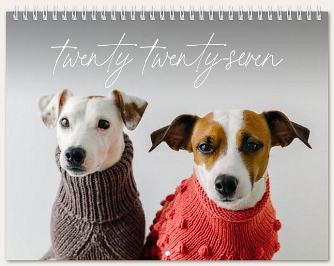 Script Year Calendar Personalized Photo Calendars