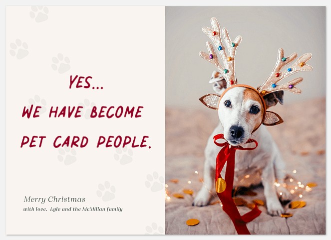 Pet Card People Holiday Photo Cards