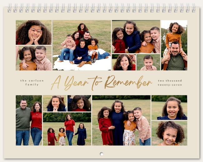 Year to Remember Calendar Personalized Photo Calendars