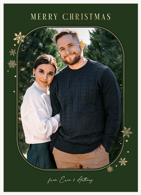 Elegance Displayed Personalized Holiday Cards