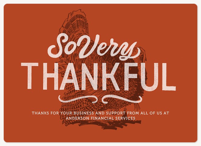 Thankful for Turkey Holiday & Christmas Magnet Cards