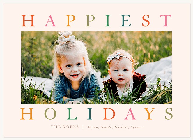Rainbow Gallery Raised Gloss Holiday Cards