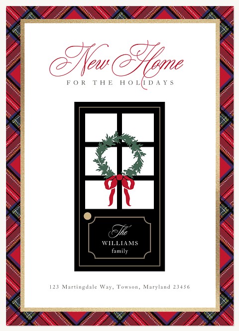 Festive Doorstep Personalized Holiday Cards