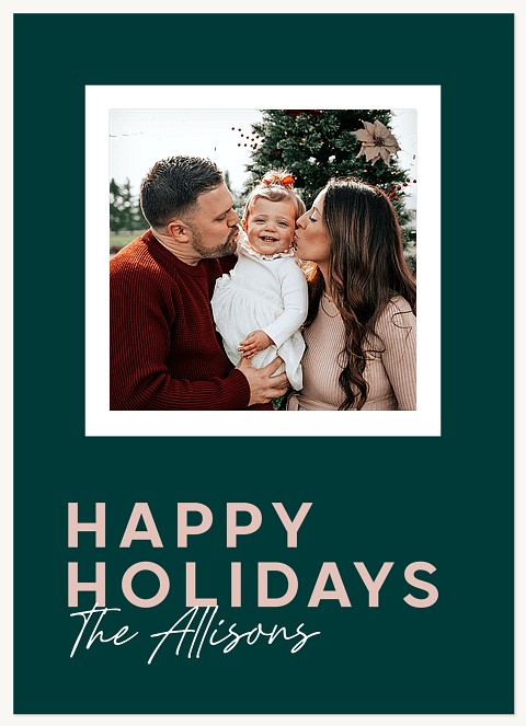 Square Snapshot Raised Gloss Holiday Cards