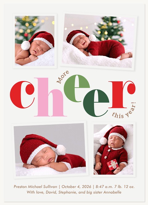 Jubilant Personalized Holiday Cards