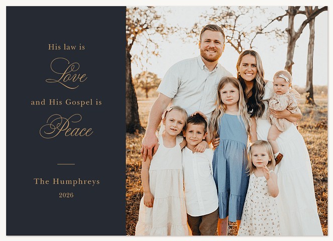 Elegant Devotion Personalized Holiday Cards