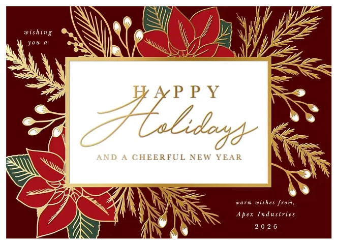 Fancy Foliage Business Holiday Cards