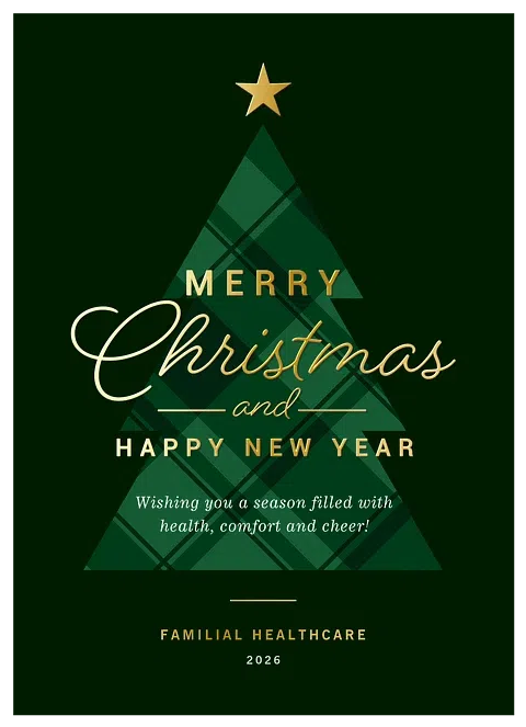 Plaid Tree Business Holiday Cards