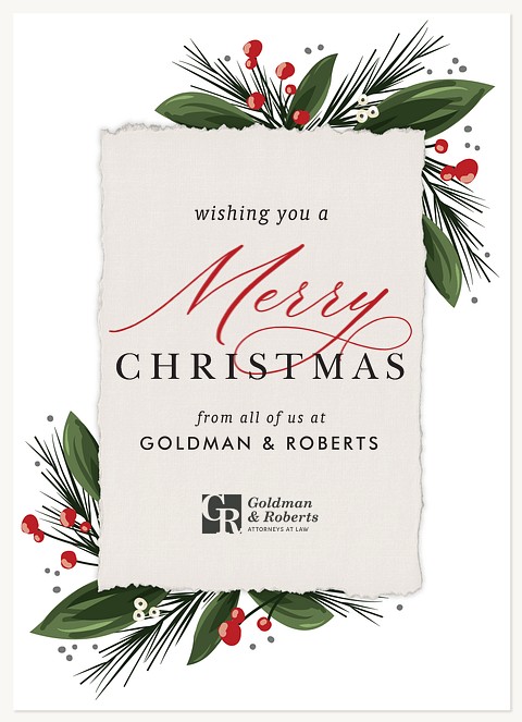 Christmas Note Business Holiday Cards