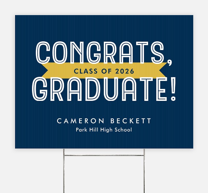 Banderole Graduation Yard Signs