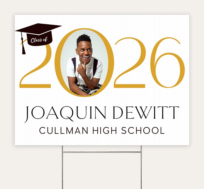 Cap on Year Custom Yard Signs
