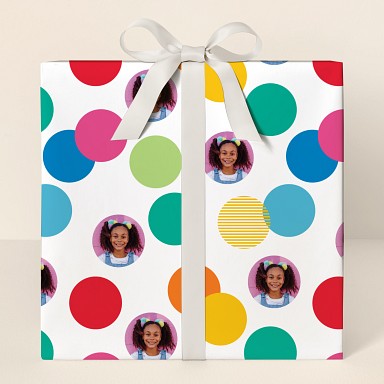 Dots of Photo Fun Wrapping Paper