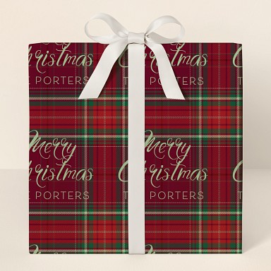 Rustic Plaid Wrapping Paper