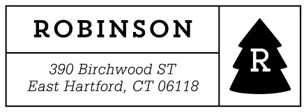 Evergreen Monogram | Custom Rubber Stamps