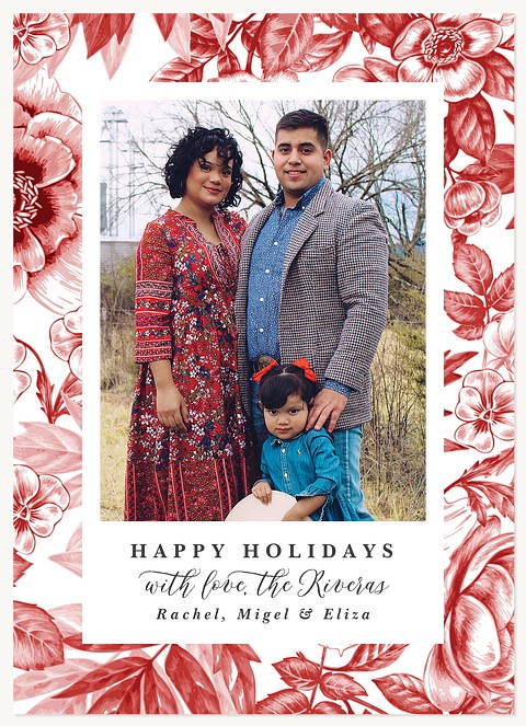 Holiday Toile Photo Holiday Cards