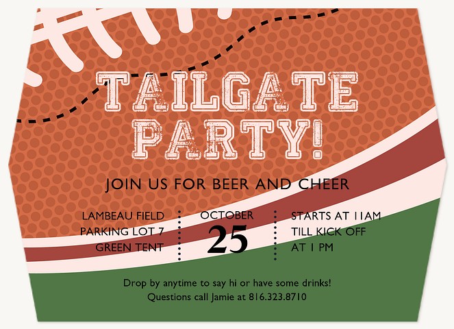 tailgate party flyer