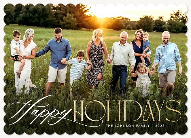 Elegant Mix Personalized Holiday Cards