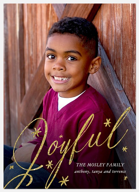 Joyful Twinkle Holiday Photo Cards