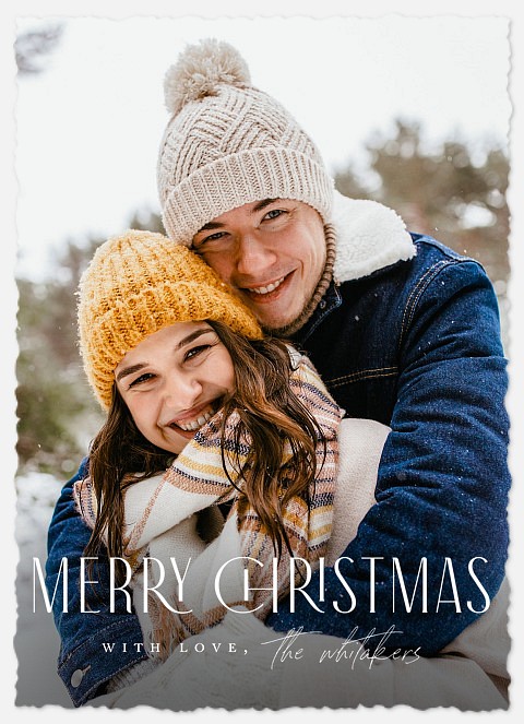 Classic Christmas Holiday Photo Cards