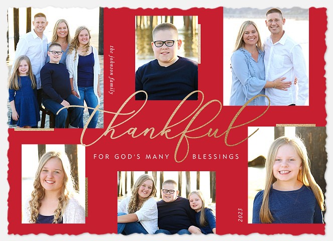 Thankful Holiday Photo Cards