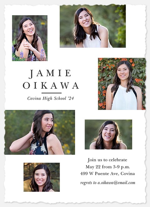 Candid Collage Graduation Cards