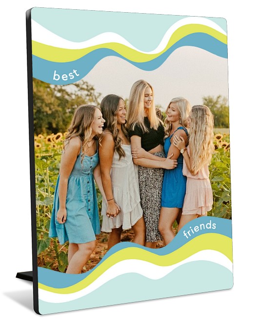 Groovy Waves Tabletop Photo Panel