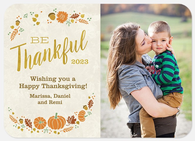 Charming Harvest Thanksgiving Cards