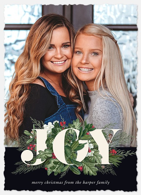 Winter Bouquet Holiday Photo Cards