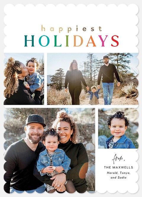 Colorful Festivities Holiday Photo Cards