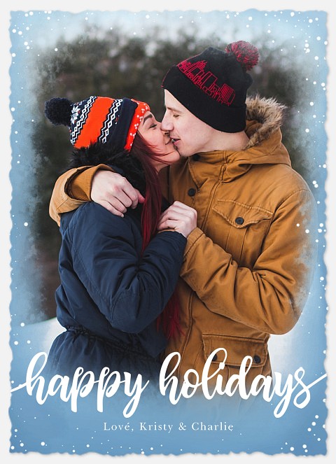 Winter Confetti Holiday Photo Cards