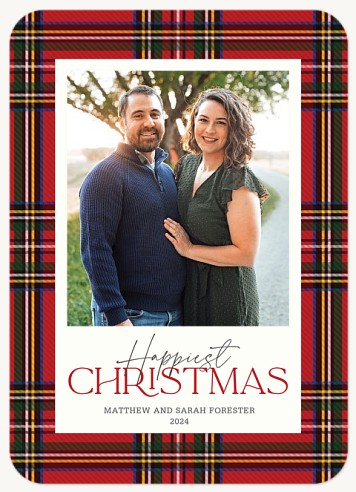 Flannel Frame Christmas Cards