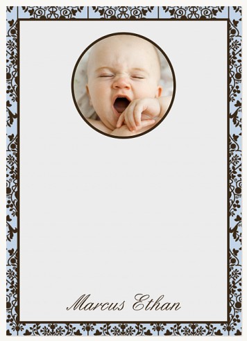 Mr. Edwardian Baby Thank You Cards