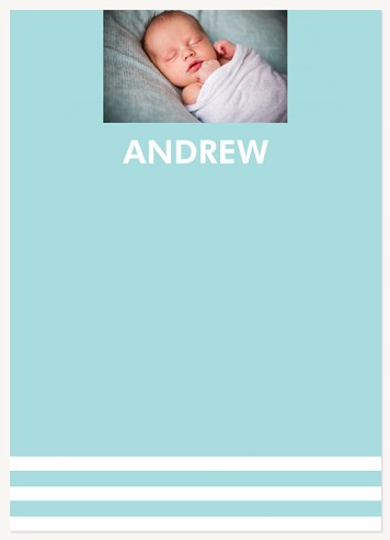 His Perfect Stripes Baby Thank You Cards